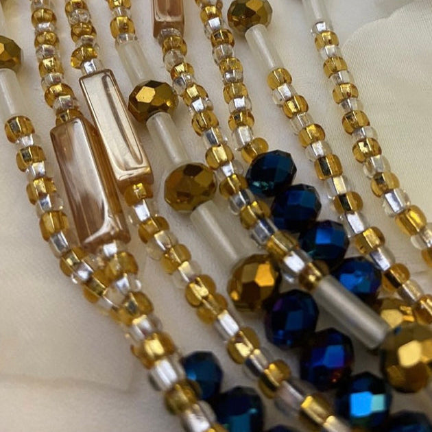 Founder’s Favorite Waist Beads, Traditional Tie-On African Waist Beads - Handcrafted in Ghana
