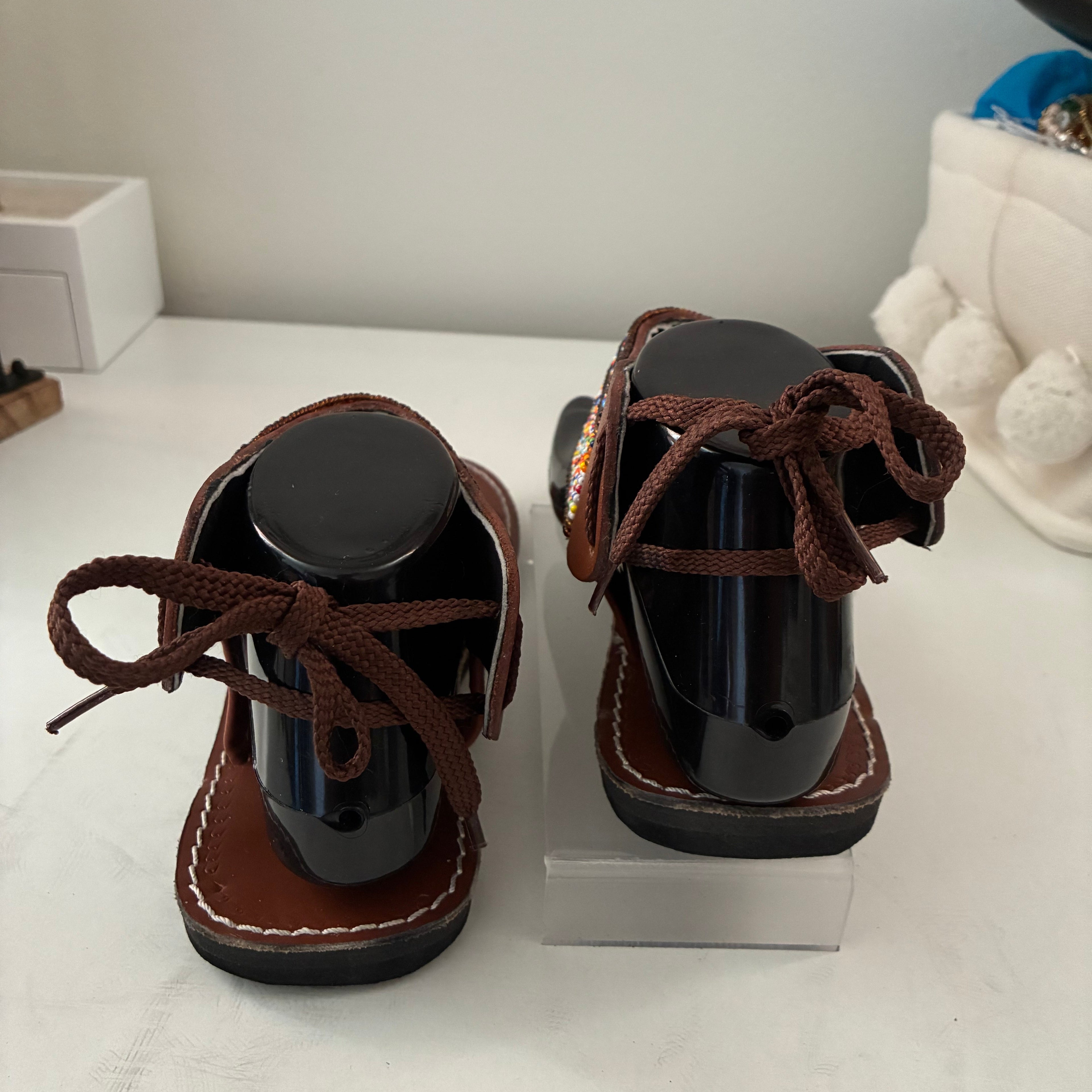 Safari Luxe Beaded Gladiator Sandals