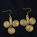 Legacy Spiral Brass Earrings