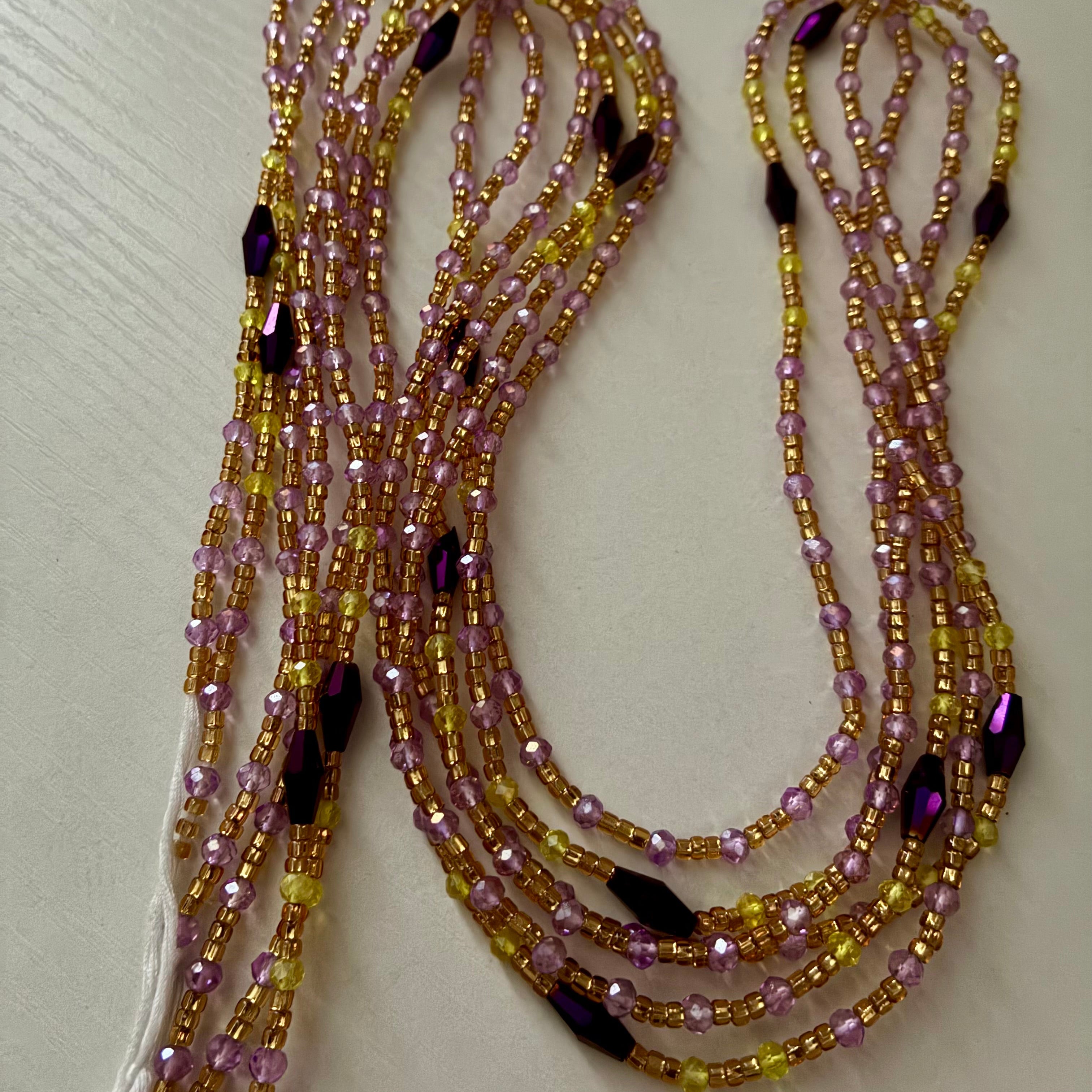 Plum Royale Waist Bead