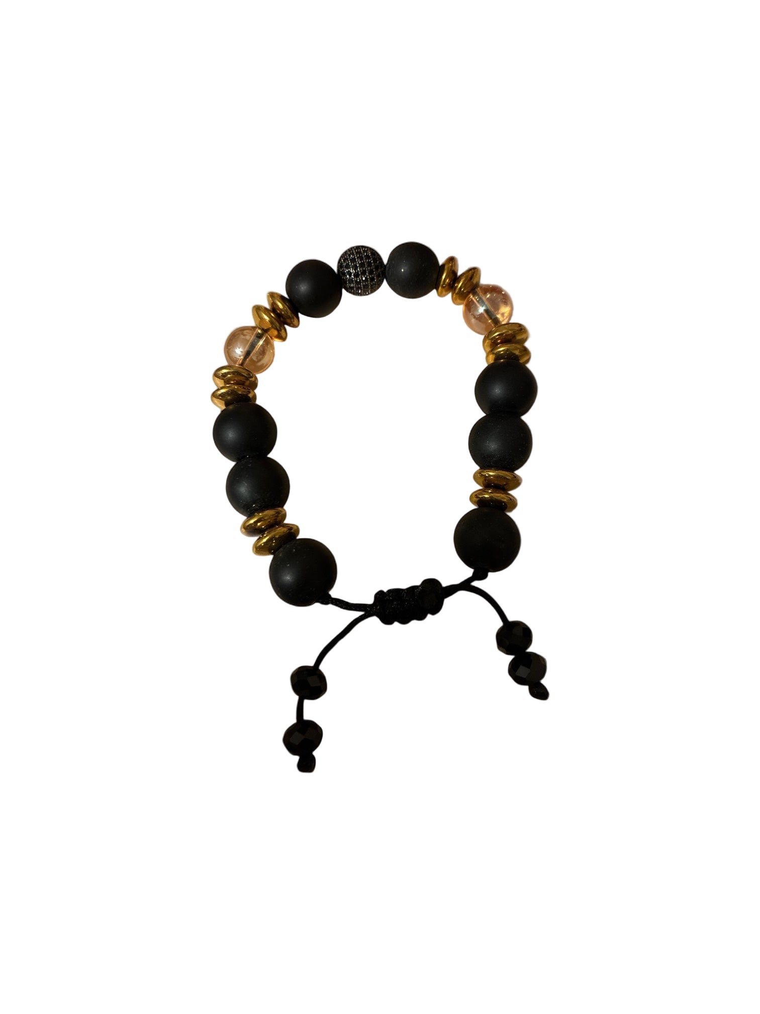 Oro Noir Bead Bracelet
