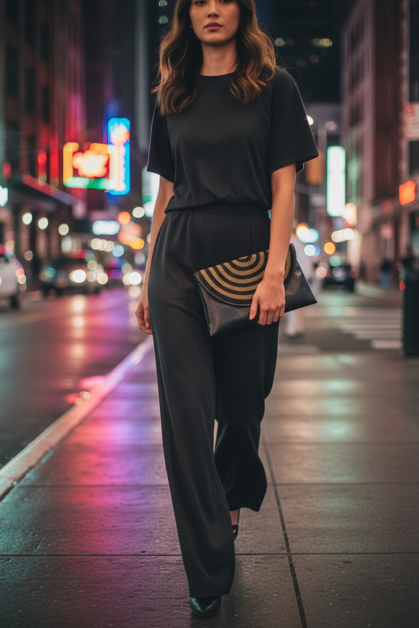 Urembo Black Clutch