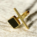 Nairobi Noir Cow Horn Ring