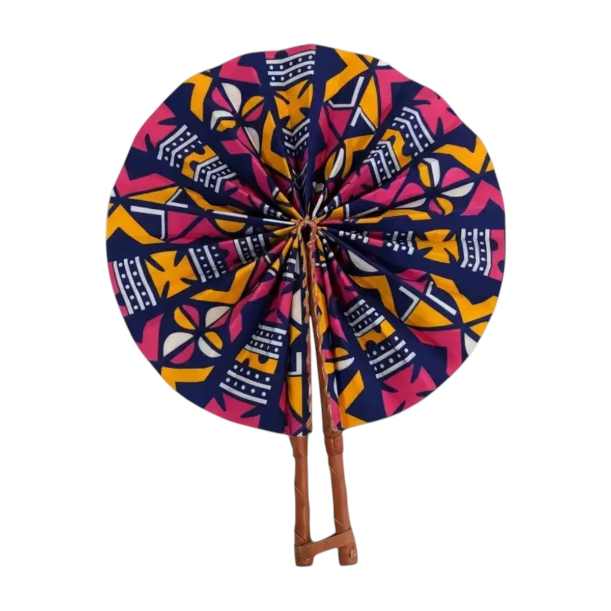 Pink Majesté Ankara Hand Fan