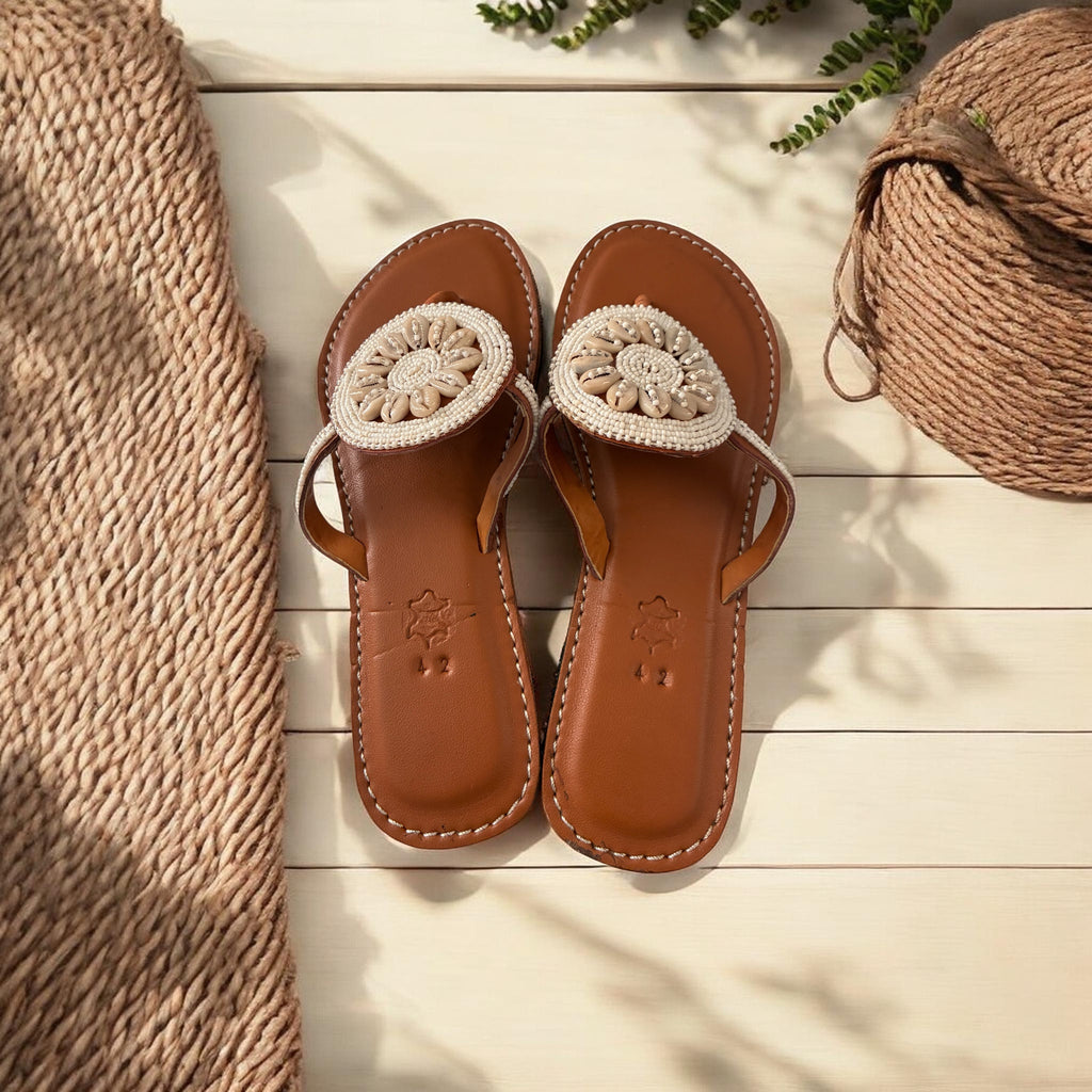 Queen’d Cowrie Sandals