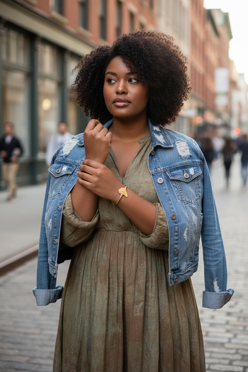 Nia Africa Brass Cuff