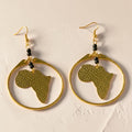 Handmade Africa Brass Hoop Earrings