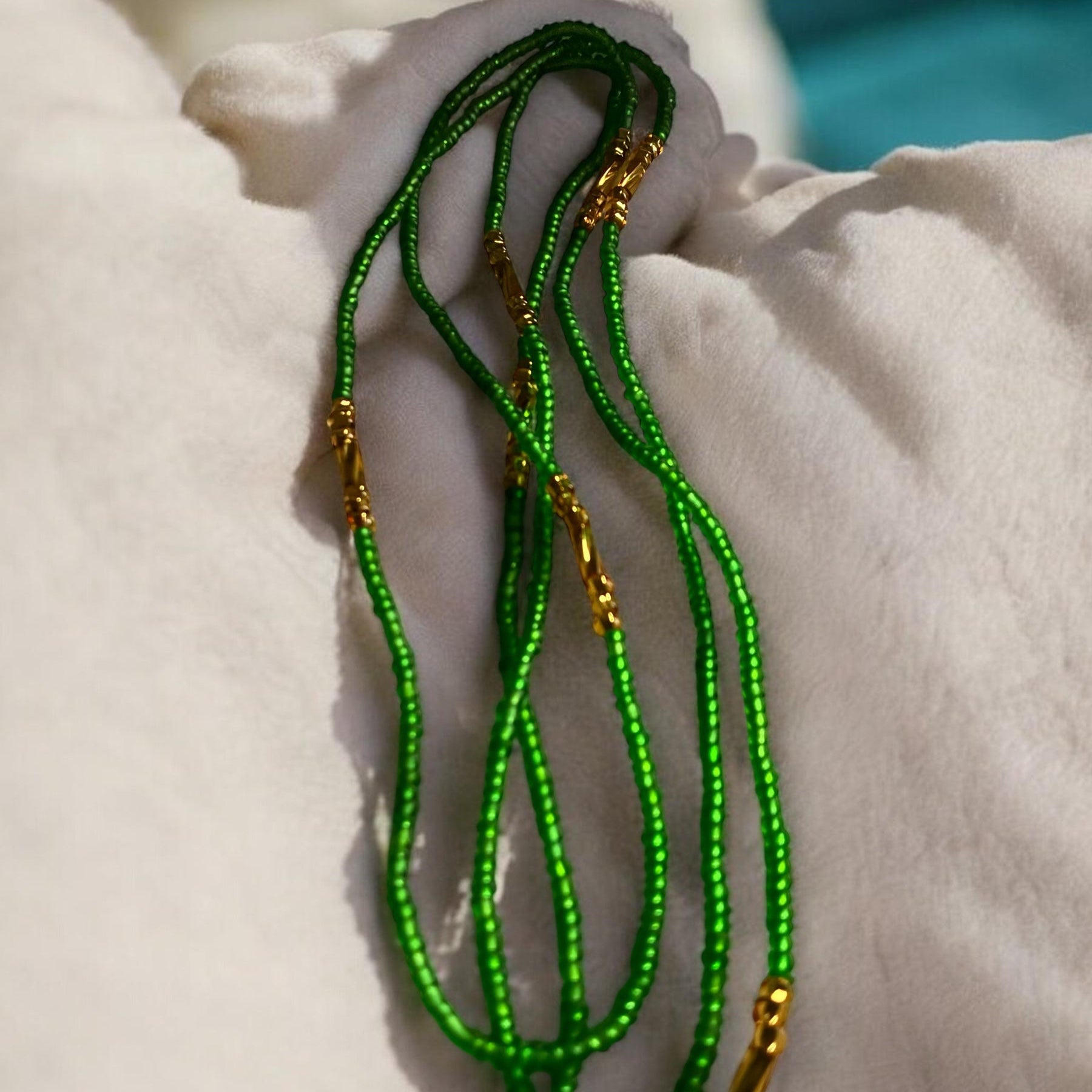 Zuri Green Waist Bead