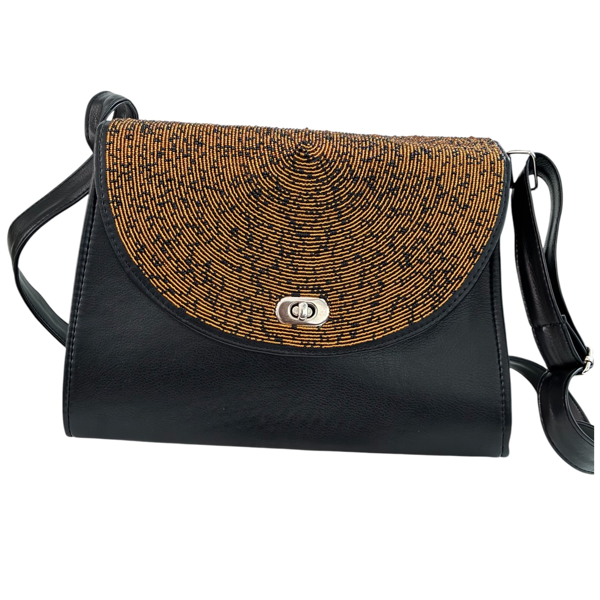 Zuri Heritage Crossbody Bag - Midnight